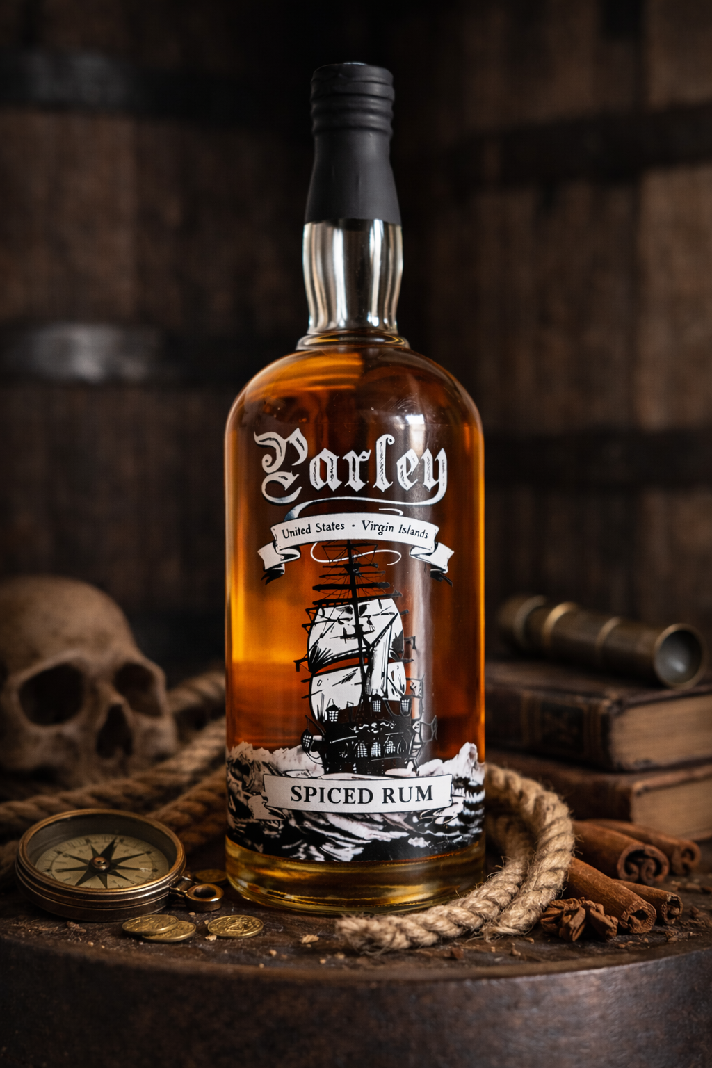 Parley Spiced Rum bottle